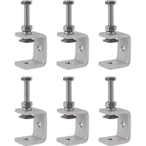 Mini Serre Joints C Acier Inox 30mm   Lot de 6 Pièces Réglables, Pinces pour Travaux Bois, Soudage et Menuiserie