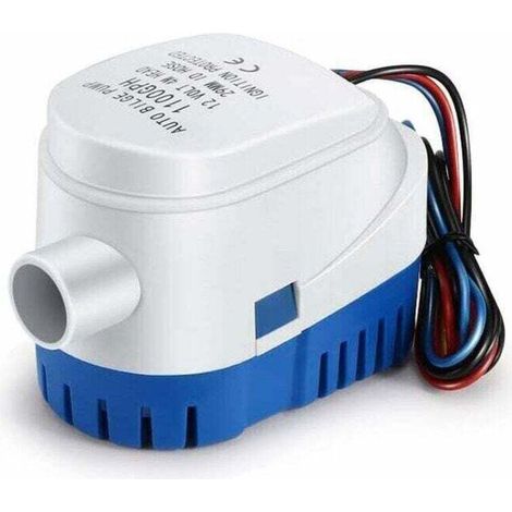 Pompes de Cale, XU, Pompe de Cale Automatique 12V 1100GPH Pompe à Eau Liquide Silencieuse Automatique pour Pompe de Cale Marine Pompe à Eau pour Bateaux, étangs, Piscines - KZQ