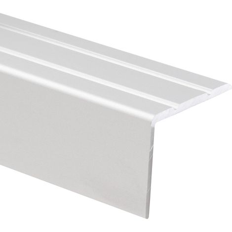 Winkelprofil Treppenkantenprofil Aluminium Selbstklebend Silber 24,5 x 20 mm