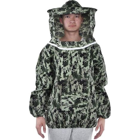 Breathable Beekeeper Protective Jacket with Hood, Lightweight Beekeeper Suit Coat for Men and Women (1/5)