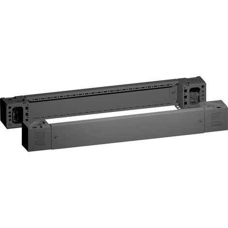 VX Sockel-Eckstück mit Sockel-Blende, vorne und hinten, H: 100 mm, für B: 800 mm, Stahlblech 8660.