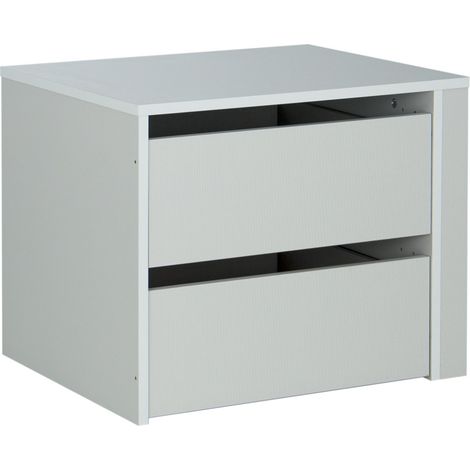 Option 2 tiroirs gris (1/2)
