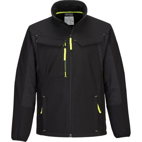 Chaqueta Softshell WX3 Eco Hybrid - Sostenible y Funcional / Negro / XXL