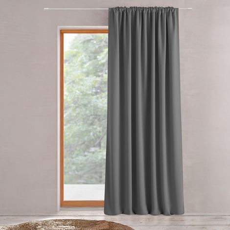 Gardine mit geraffter Borte 140x280cm KILAVA