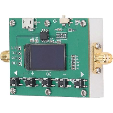 Digitaler Dämpfungsregler 6G HF programmierbares Modul 30 dB, Schrittweite 0,25 dB, OLED-Anzeige