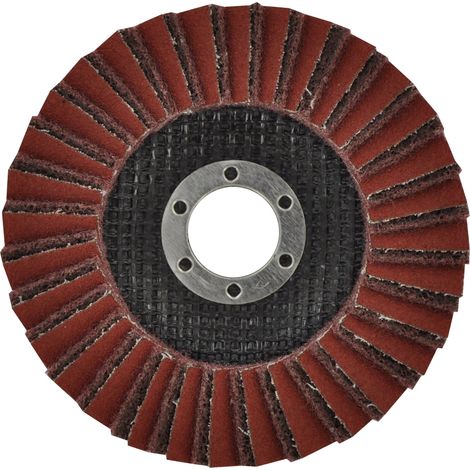 Tivoly • Disque Lamelles Combinées • Ø115mm • Grain Corindon : 80 • Excellente Finition • Pour Ponçage sur Métaux • Pour Ponçage sur Bois (1/2)