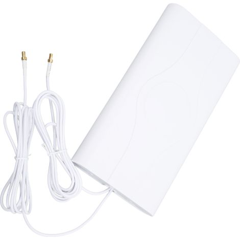 Antenne panneau extérieure 4G LTE MIMO 30dBi KJ-014, amplificateur de signal 700-2600 MHz, stabilisation réseau, fixation murale extérieure. (1/5)