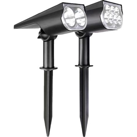 projecteur solaire a piquet exterieur pour jardin et pelouse etanche lampe de decoration et dambiance pour arbres lumiere chaude