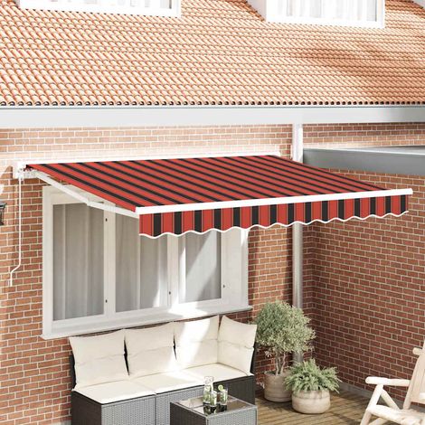 Markisenrahmen Orange und Schwarz 250 x 200 cm (1/5)