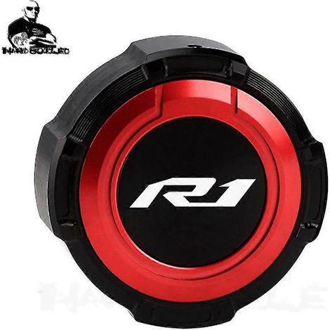 Für Yamaha R1 YZF R1 YZFR1 R1S 2009–2022 2023 Motorradzubehör: Bremsflüssigkeitsbehälterdeckel für Vorder- und Hinterradbremse – 1 Stück, rot (1/5)