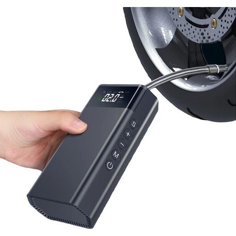 Compressore ad Aria Portatile a Batterie Gonfiatore Pompa Per Auto Moto Bici (1/5)