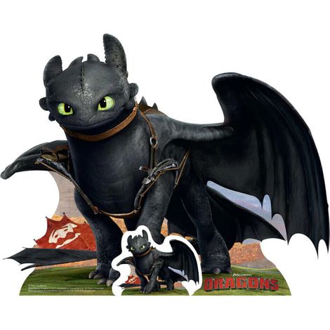 Figurine en carton Krokmou Dragons Hauteur 61 cm (1/5)