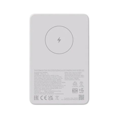 Xiaomi Magnetic Power Bank 5000mAh - Batería Portátil 20W con MagSafe