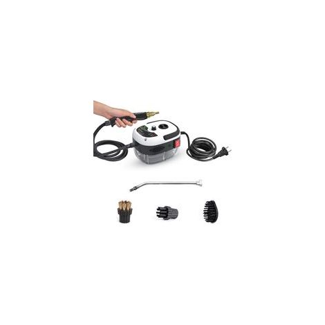 Nettoyeur vapeur 2500W – Pression 3 bars – Température 105 °C – 3 têtes de brosse interchangeables – Pour nettoyage canapés, carrelages, voitures (1/5)