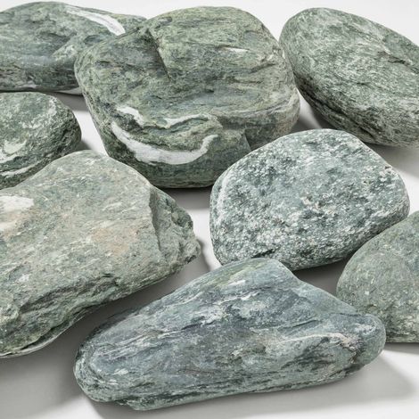 Galets jardin Vert Alpi - 10/15 cm - Filet de 15 kg