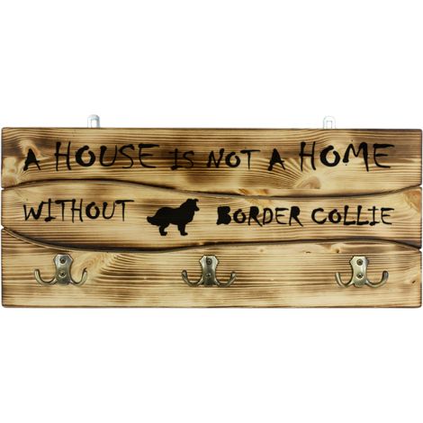 Border Collie - gruccia con cane, espositore per medaglie, decorazione per la casa di Art-Dog (1/5)
