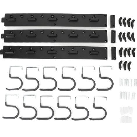 Robuster Werkzeugorganizer für die Garage, verstellbare Wandhalterung, Aufbewahrungssystem mit Haken und Halterungen, 48 Zoll (1/5)