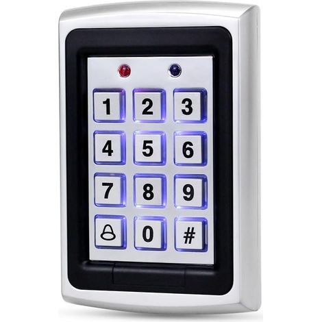 1 Clavier Accès Contrôle 1000 Utilisateurs RFID 125KHz Rétroéclairé Mot De Passe Appartement Villa