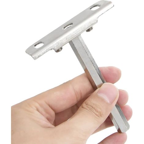vidaXL Floating Shelf Brackets 12pcs Invisible 脴12x100 mm Carbon Steel (1/5)