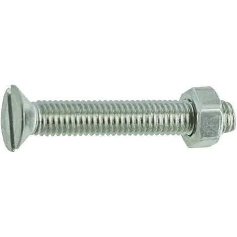 Boulon tête fraisée en inox A4 4x30mm, 18 pièces.