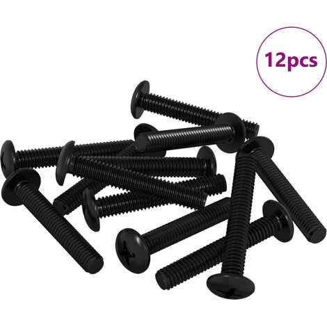 Tornillo 12 pcs Plateado 5 x 30 mm Hierro vidaXL