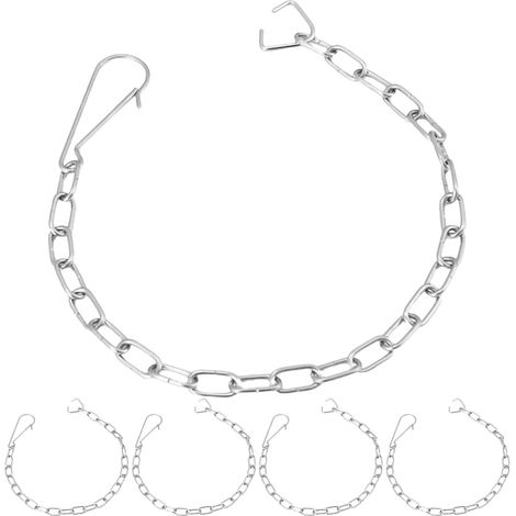 Chaînette de Clapet de Toilette 5pcs, Acier Inoxydable, Argenté (1/5)