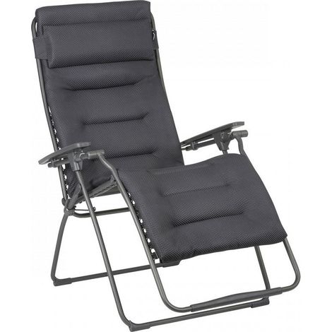 FUTURA XL Be Comfort LaFuma LFM3131 Chaise longue inclinable gris foncé (1/2)