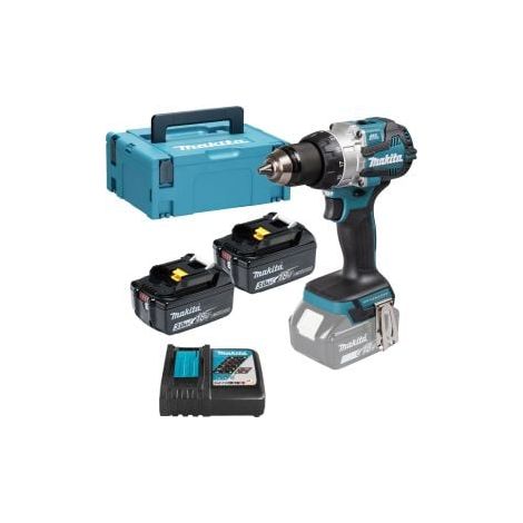 Makita Akku-Schlagbohrschrauber 18V / 2x 3,0 Ah + Ladegerät im MAKPAC - DHP489RFJ (1/5)