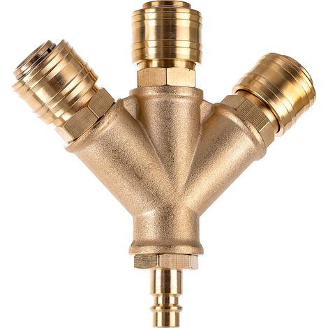 Distributore pneumatico d'aria, raccordo rapido in ottone, 1/2 pollice (1/4)