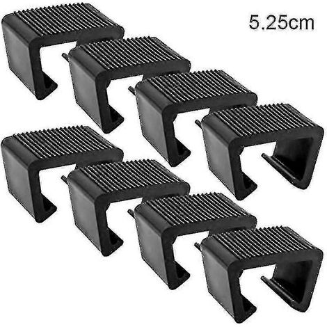 Lot de 8 clips de fixation multi-usages pour meubles en rotin et canapés en osier (5,25 cm), avec fente pour carte (5,25 cm). (1/5)