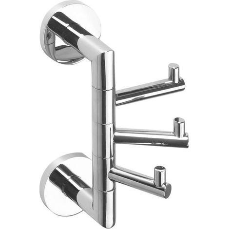 Sapho X-Round - Gancho triple giratorio, cromo XR211 (1/3)