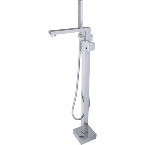 Mitigeur Baignoire Îlot Granitan CARO Chromé avec Douchette et Flexible 150 cm (1/5)