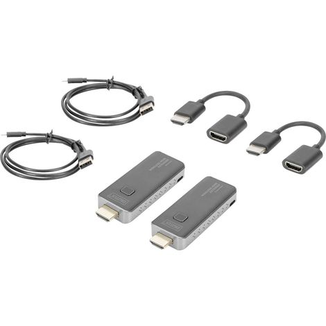 [NEUWERTIG] Digitus Hdmi Extender Set Wireless Video Audio Schwarz 50m Plug Play Usb B-Ware (1/2)