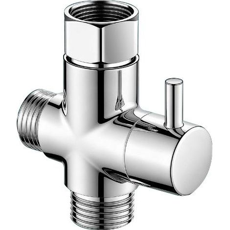 GDHZS- 3 Voies Douche G1/2" Vanne de Commutation en Laiton, 3 Voies Soupape (1/5)