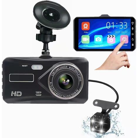 Dashcam vorne und hinten, 1080P Full HD, Dual-Auto-Dashcam, Dashcam, Dashcam für Auto, groß