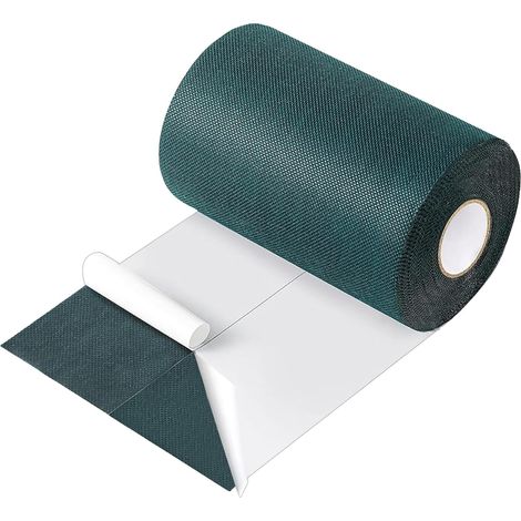 Ruban de Gazon Artificiel Autocollant Auto-adhésif Joindre pour Extérieur Jardin Couture De Pelouse Synthétique pour Connecter pour Herbe Synthétique Tapis (Simple Face - 15 cm x 20 m) (1/5)