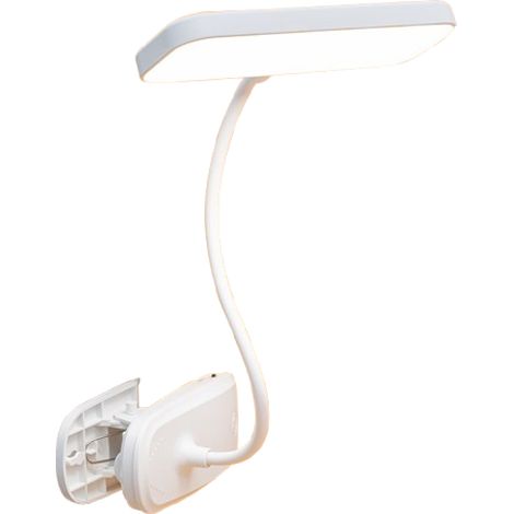 Ansteckbare LED-Schreibtischlampe zum Lernen, geeignet für Kinder, wiederaufladbar und mit Netzanschluss. (1/5)