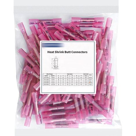 Lot de 100 cosses thermorétractables multicolores isolées pour fil électrique Durabilité Connexion industrielle (1/5)