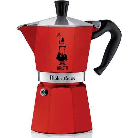 MOKA EXPRESS 6T ROUGE CAFET ALU BIALETTI - 0009133/0004943