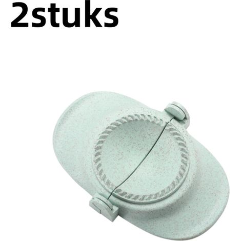 Lot de 2 moules à raviolis, outil de façonnage manuel pour pâte à raviolis, pince à raviolis, bleu (1/3)