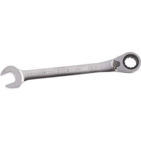 Clé mixte 16mm à cliquet réversible 15° CrV - OS 4029 - CLAS Equipements (1/2)