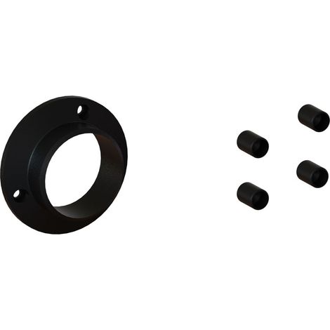 Lot Départ Muraux Fixes pour Garde Corps modèle GUISE - Finition Noir Mât (1/2)
