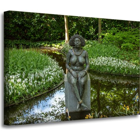 Leinwandgemälde Architektur Skulptur von Frauen 70x50