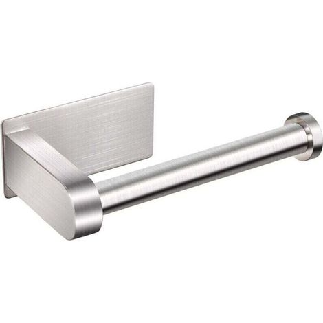 Porte-Papier Toilette, Porte-Papier Toilette Mural sans perçage Porte-Papier Toilette en Acier Inoxydable 304 avec étagère pour Salle de Bain, Argent Tablette de salle de bain (1/3)