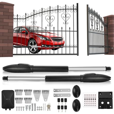 Jiubiaz Motorización para puertas batientes Abrepuertas para puertas correderas de hasta 600 kg Motorización para puertas correderas detectores infrarrojos