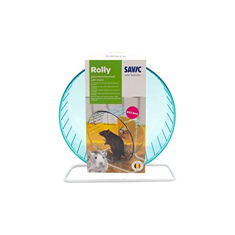 Nobby Savic Rolly - Ruota per Esercizi Gigante + Supporto, Diametro 27,5 cm (1/4)