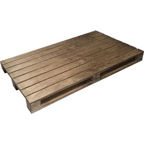 COSY & TRENDY Plat de présentation 30 x 20 cm Bois Sombre - Pallet - BISETTI