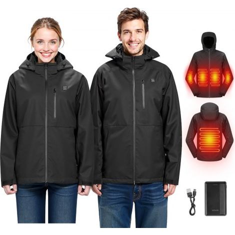 Veste Chauffante Femme avec Batterie 7 - 4 V Manteau Électrique (1/5)