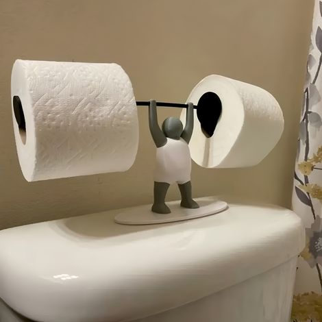 Porte-papier toilette plastique pour salle de bain (1/5)