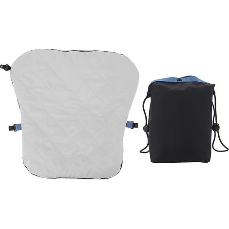 Coussin lombaire gonflable pour siège d'avion, réglable et ferme, pour un confort optimal en avion. (1/4)